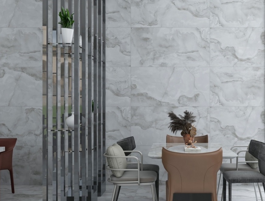 На пол Slim GVT Lapino White Carving Rectificado 60x120x0.7 - фото 9