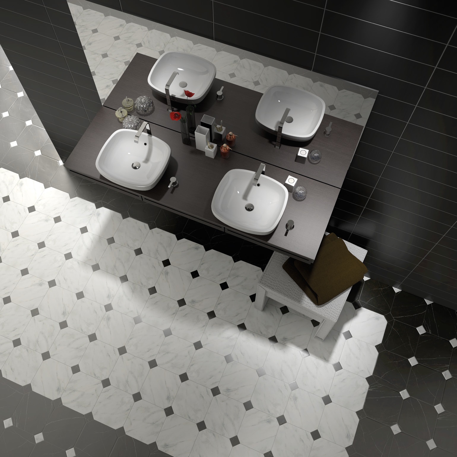 20555 На пол Octagon Gris Mate 20x20 - фото 7