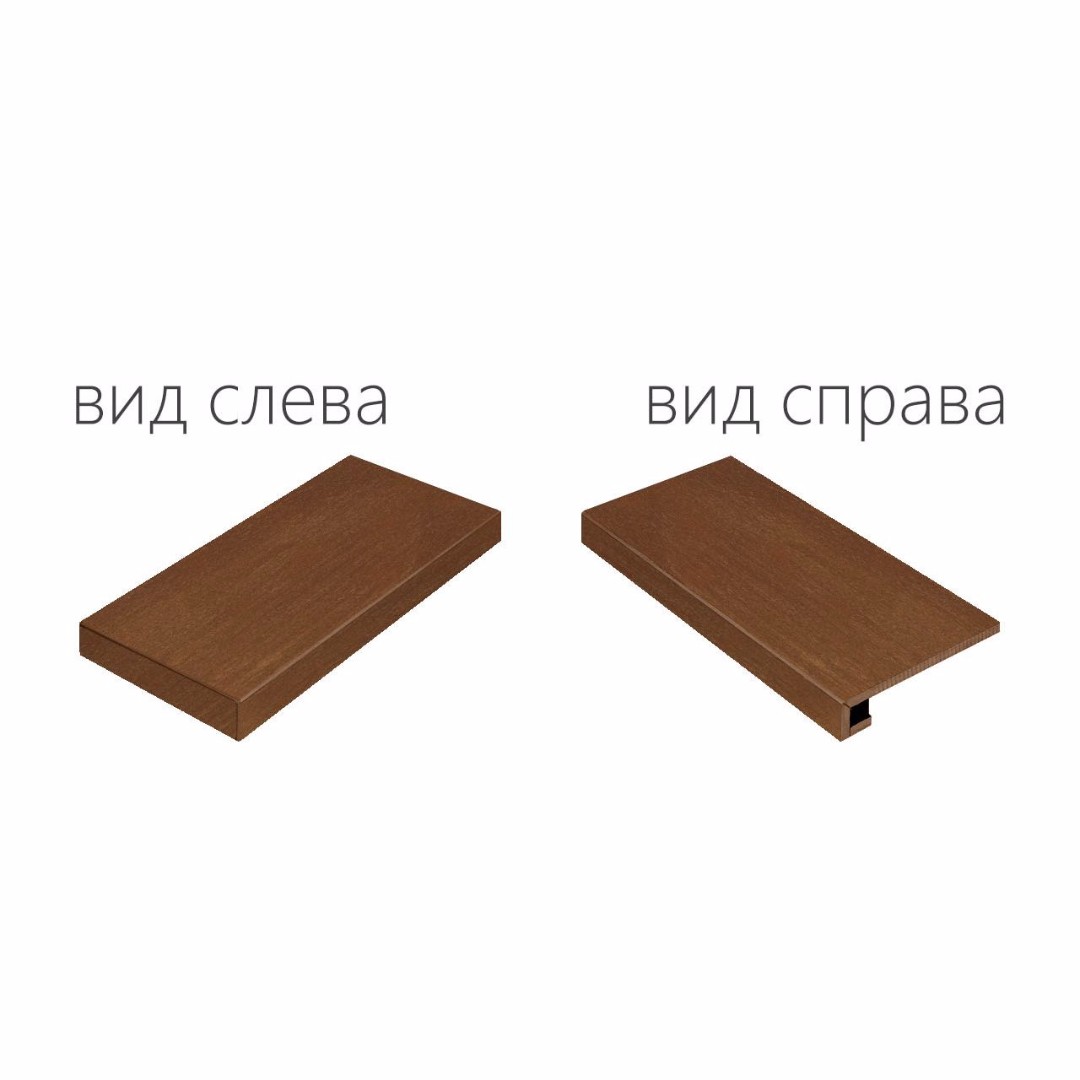 620070000689 Ступень Surface Кортен 120 Угловая Левая Натуральная