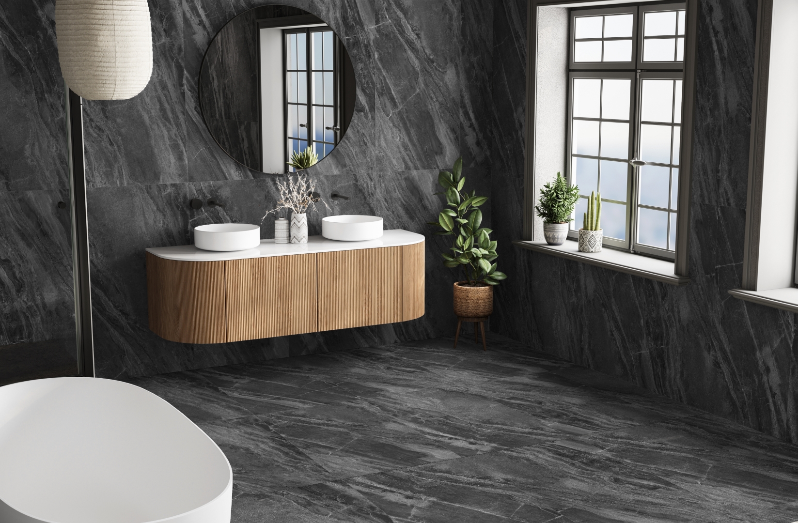 Подборка черного керамогранита от Global Tile!