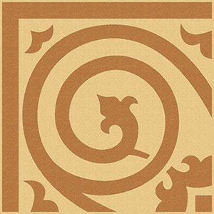 Декор Метлахская плитка 150E040A301 ENC 40A Cognac (Red) 15x15