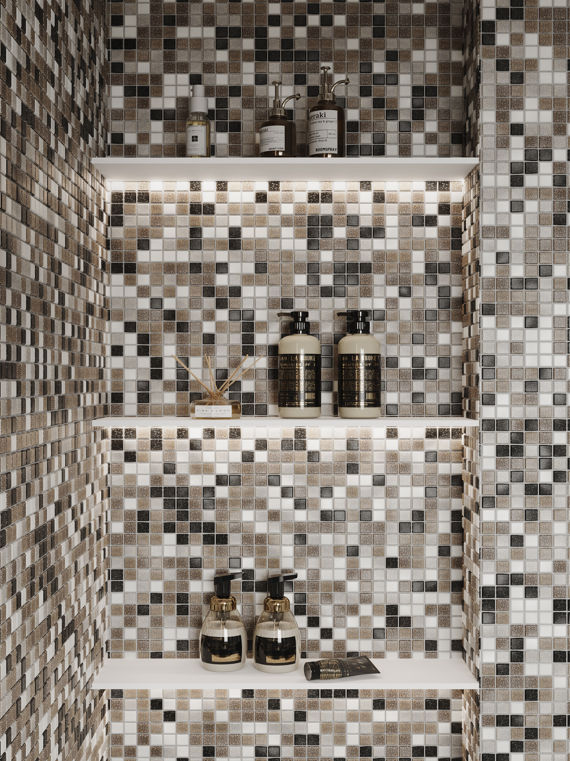 Orion  d20*6 315*290 На пол Стеклянная мозаика Orion - фото 5