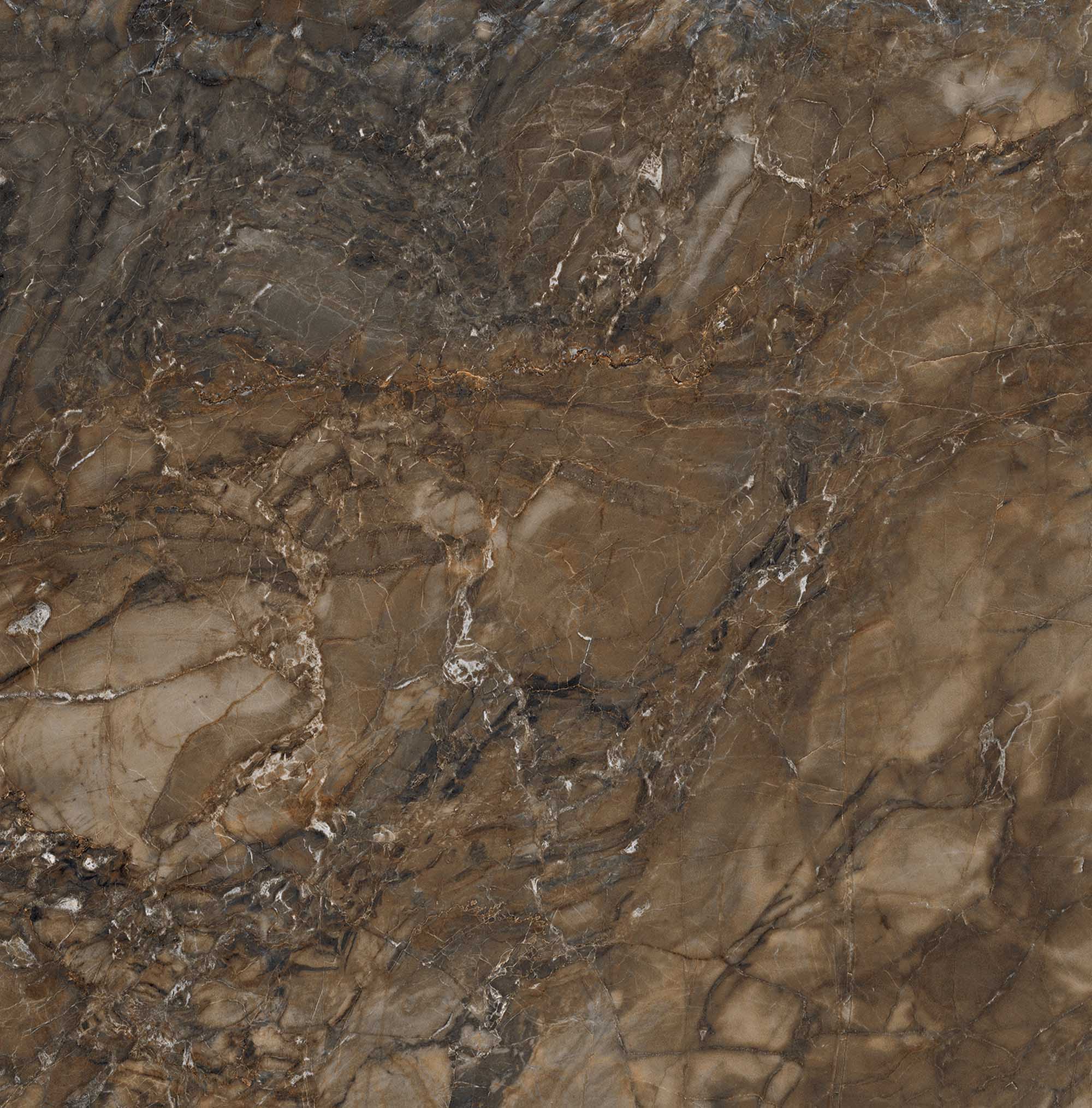 На пол Bernini BR04 Dark Brown Неполированный Рект. 80х80х10 - фото 2