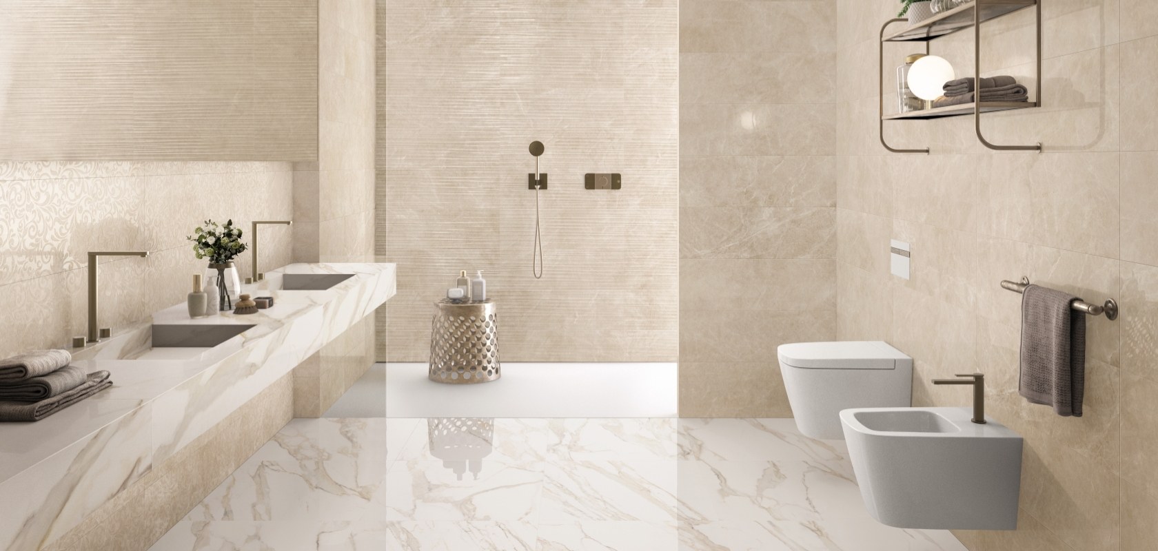 W278 Напольный Purity Marble Pure White Lux 120x278 - фото 8