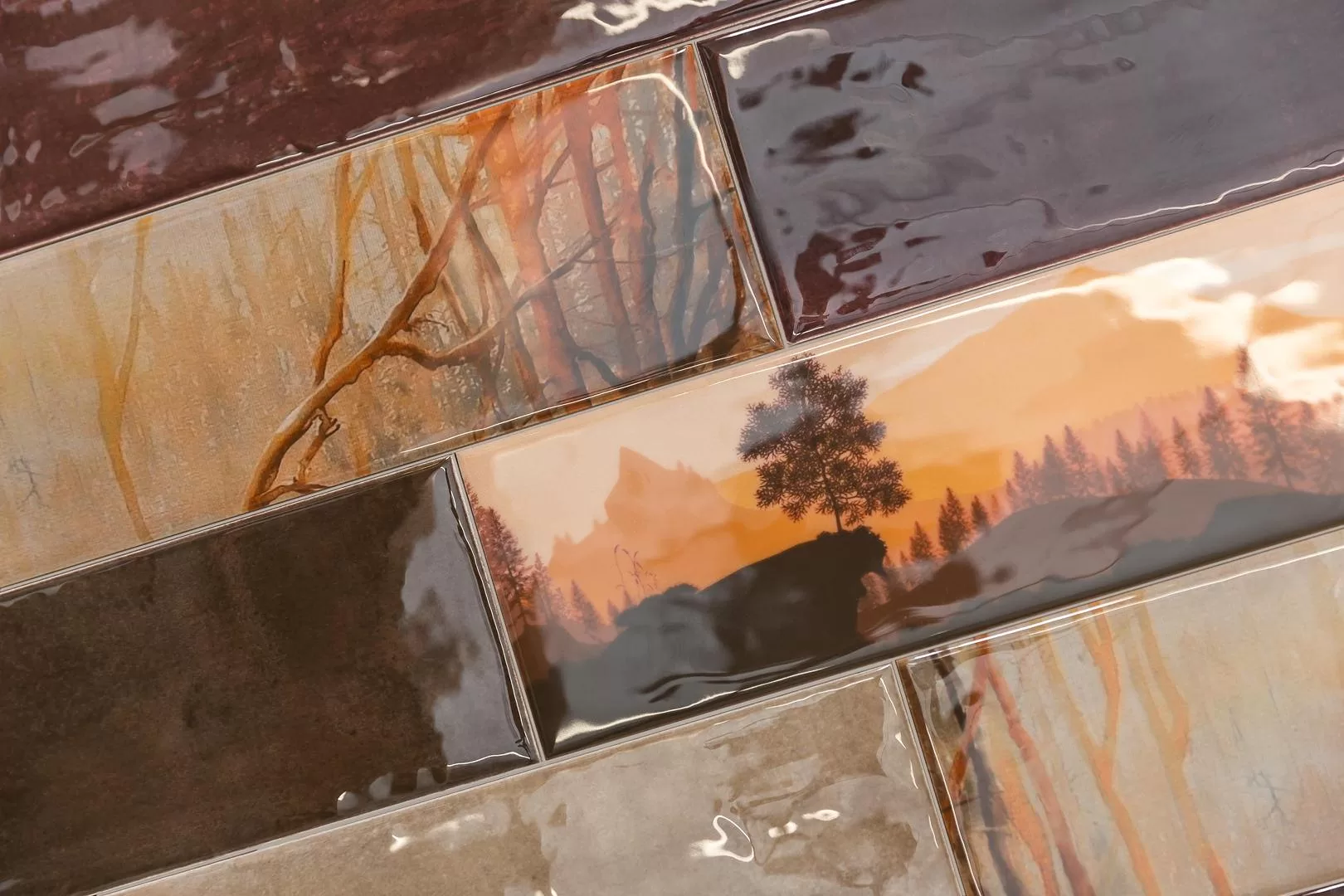 9041 На стену Тракай Зеленый темный глянцевый - фото 16