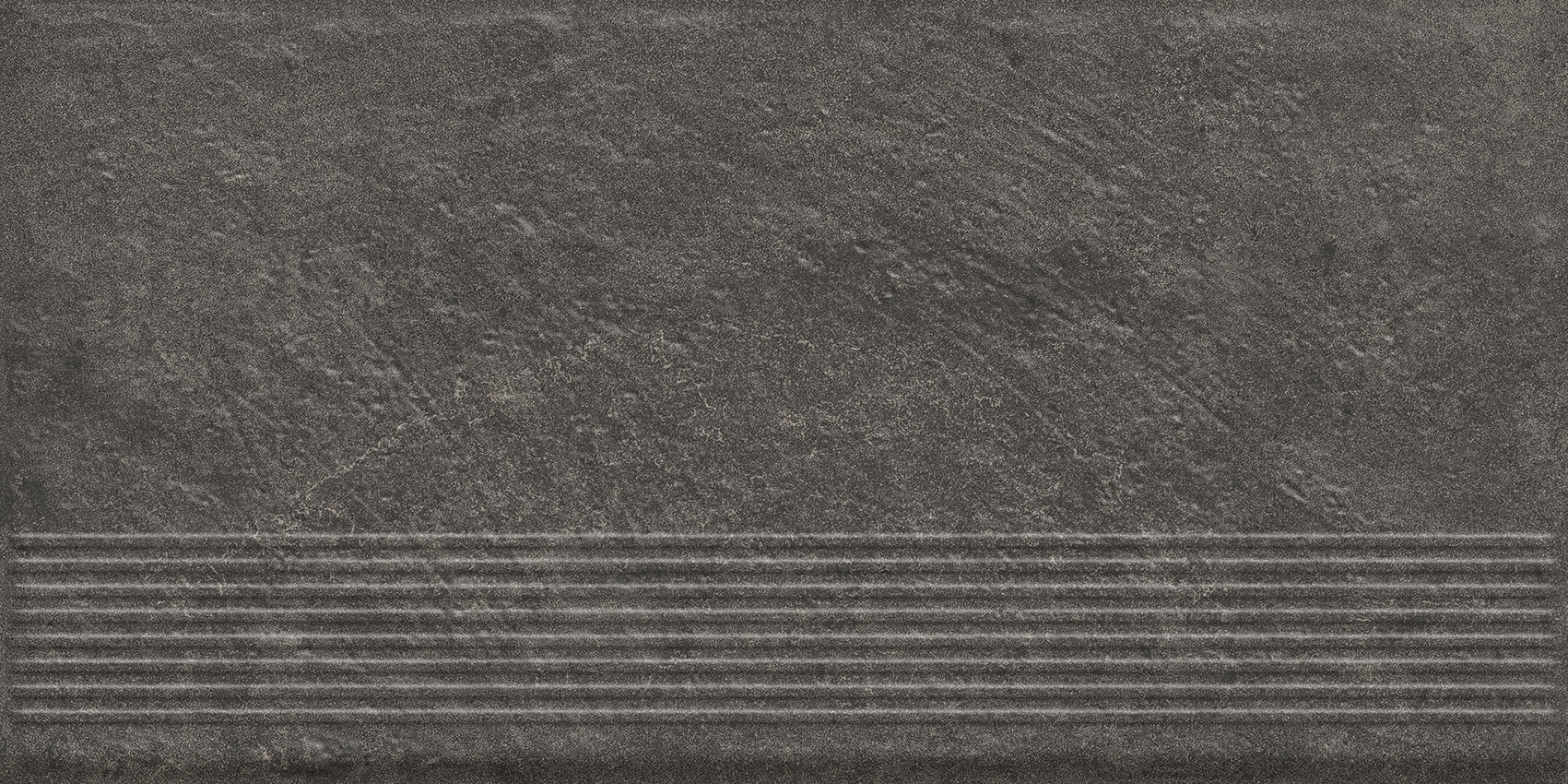 Ступень Carrizo Basalt Stopnica Prosta Struktura Mat B1a 30x60 - фото 3