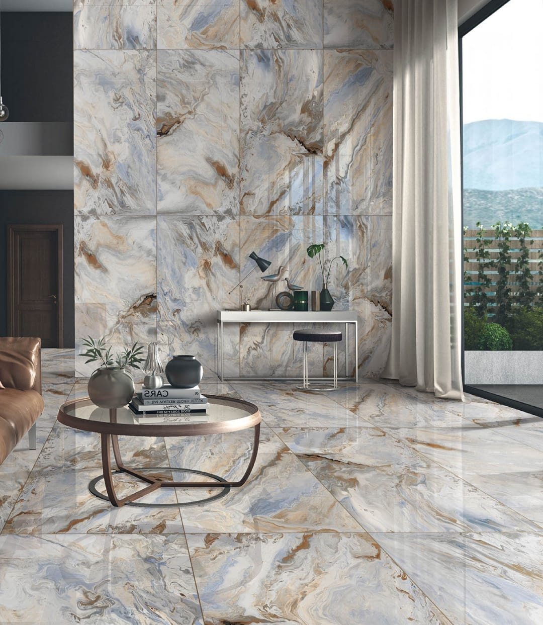 1183 Напольный Porcelain Tile Anti Sky Ivory Polished 60x60 - фото 3