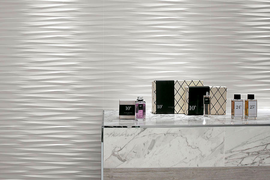 9DSM Настенная 3D Wall Solid White Mosaic - фото 9
