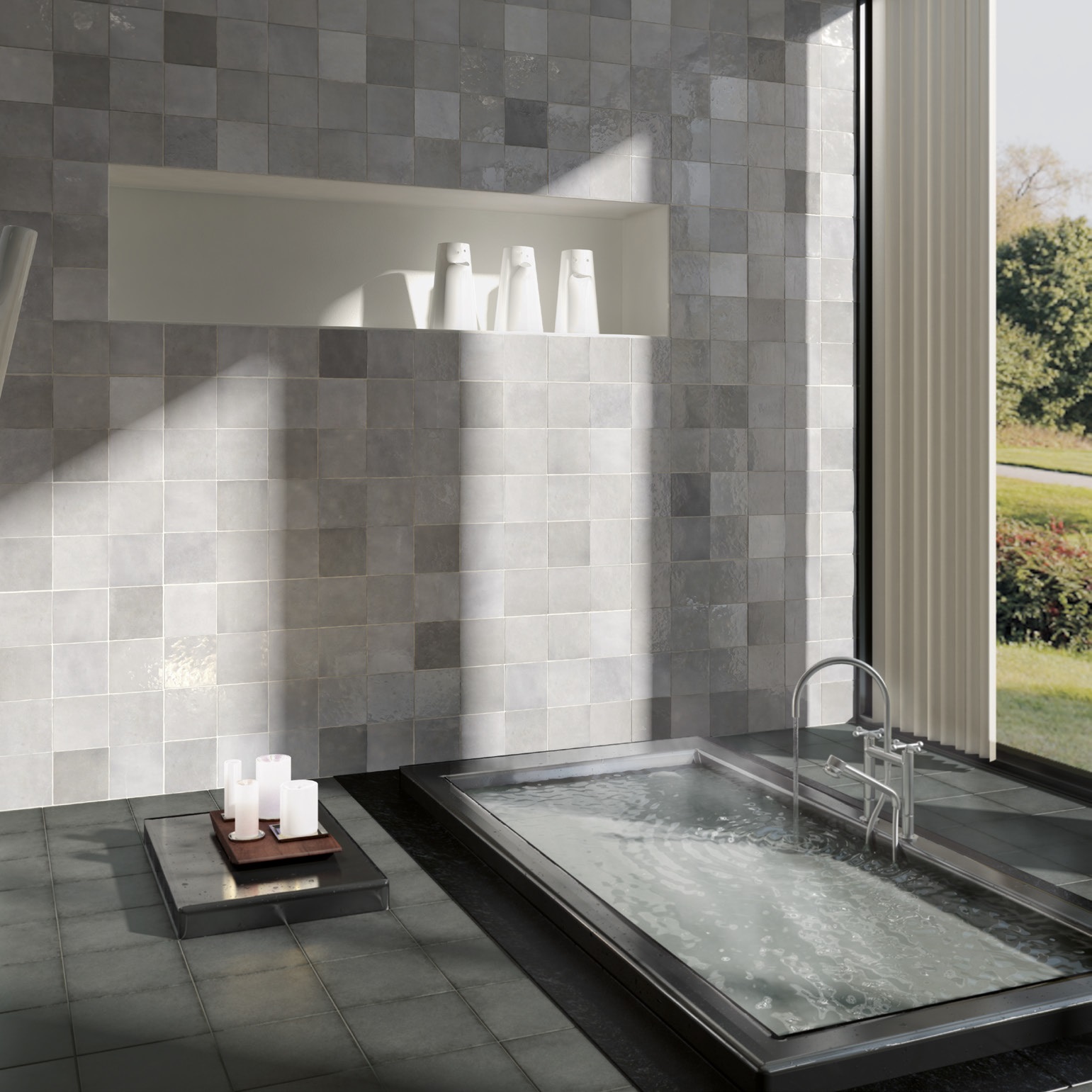 24472 На стену Artisan Graphite 6.5x20 - фото 8