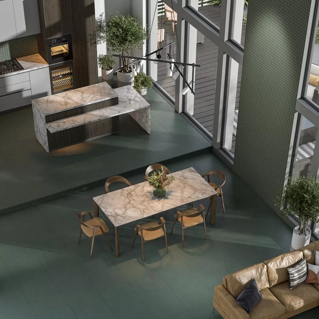 DD642120R/GCF Ступень Про Чементо Клееная Зеленый Матовый 33x60 - фото 6