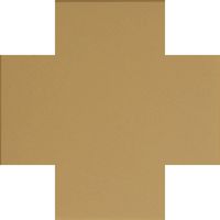 Декоративная вставка Метлахская плитка 070CRCOG Cross 7 Cognac COG 7x7