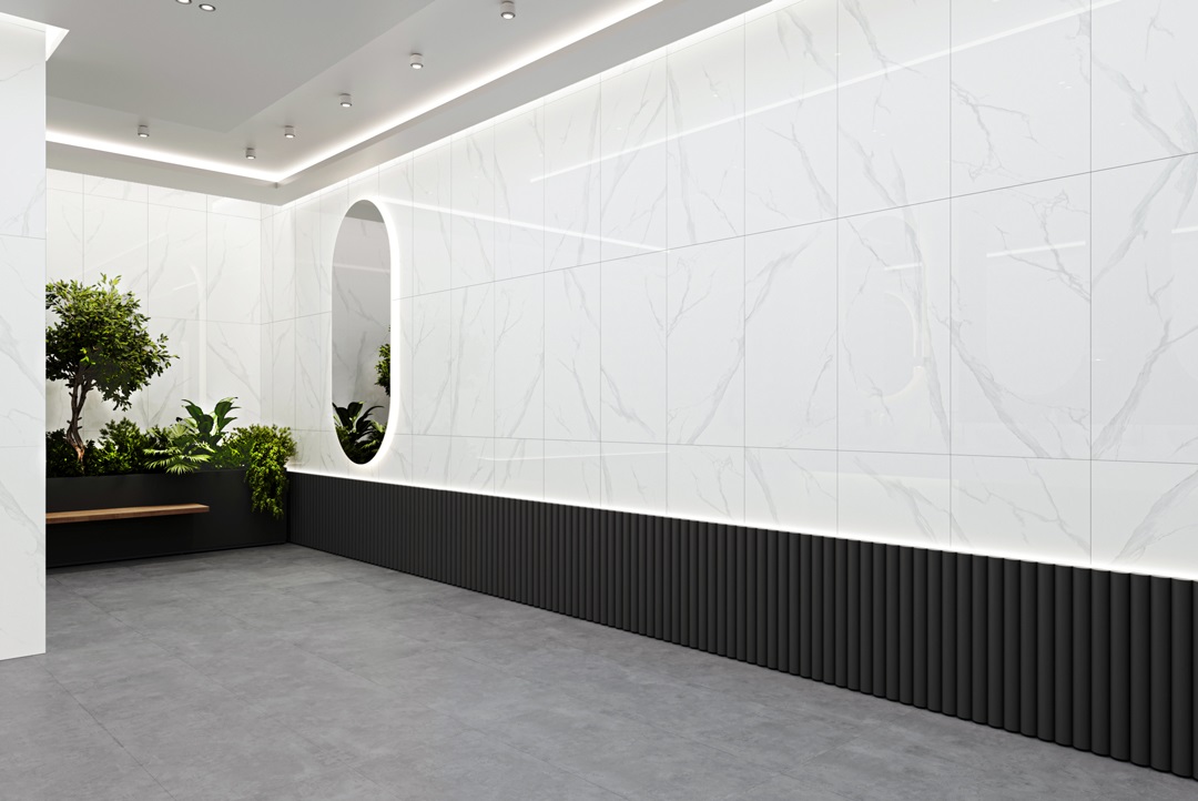 NTT9121P  На пол Bright And Shiny Calacatta Light Grey 60x120 - фото 41