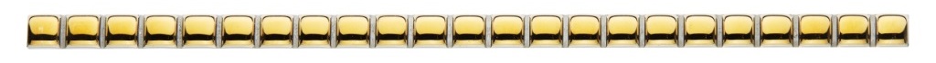 ББ 55 Бордюр Бусинка Золото 1х25