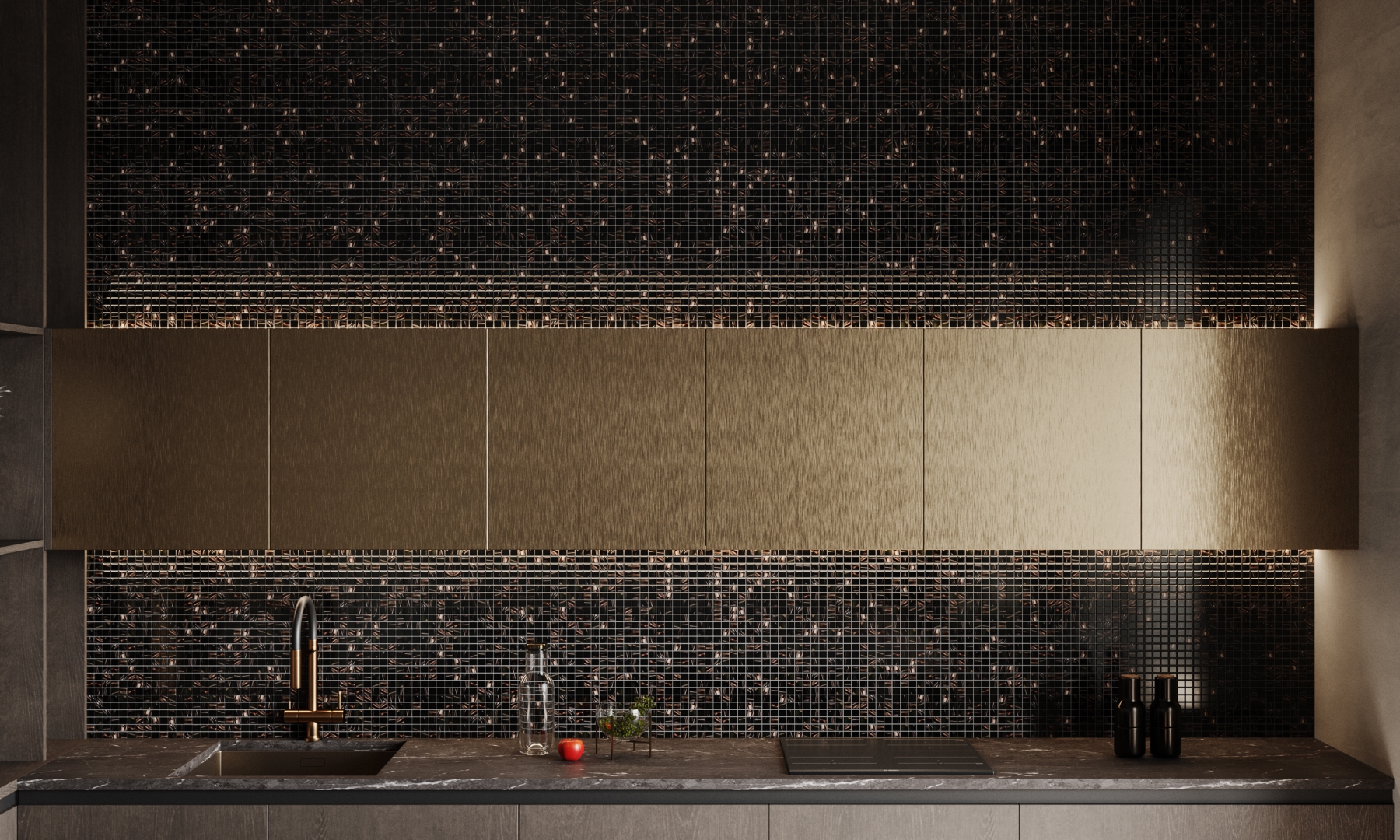 Orion  d20*6 315*290 На пол Стеклянная мозаика Orion - фото 3