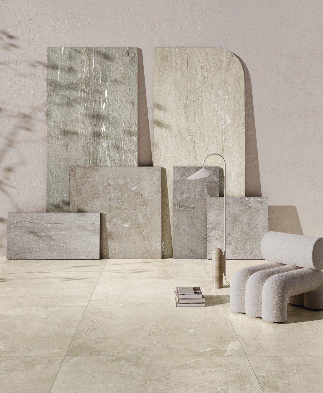 ALP003 На пол Alpine Light Grey Vein 3D Texture 60x120 - фото 2