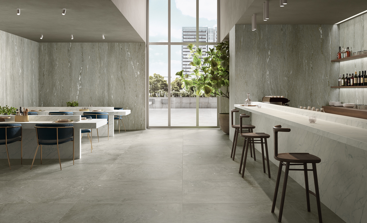 ALP003 На пол Alpine Light Grey Vein 3D Texture 60x120 - фото 7
