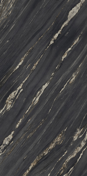 UM6SK157674 Напольный Ultra Marmi Tropical Black Levigato Silk Sk 75x150 6mm - фото 2