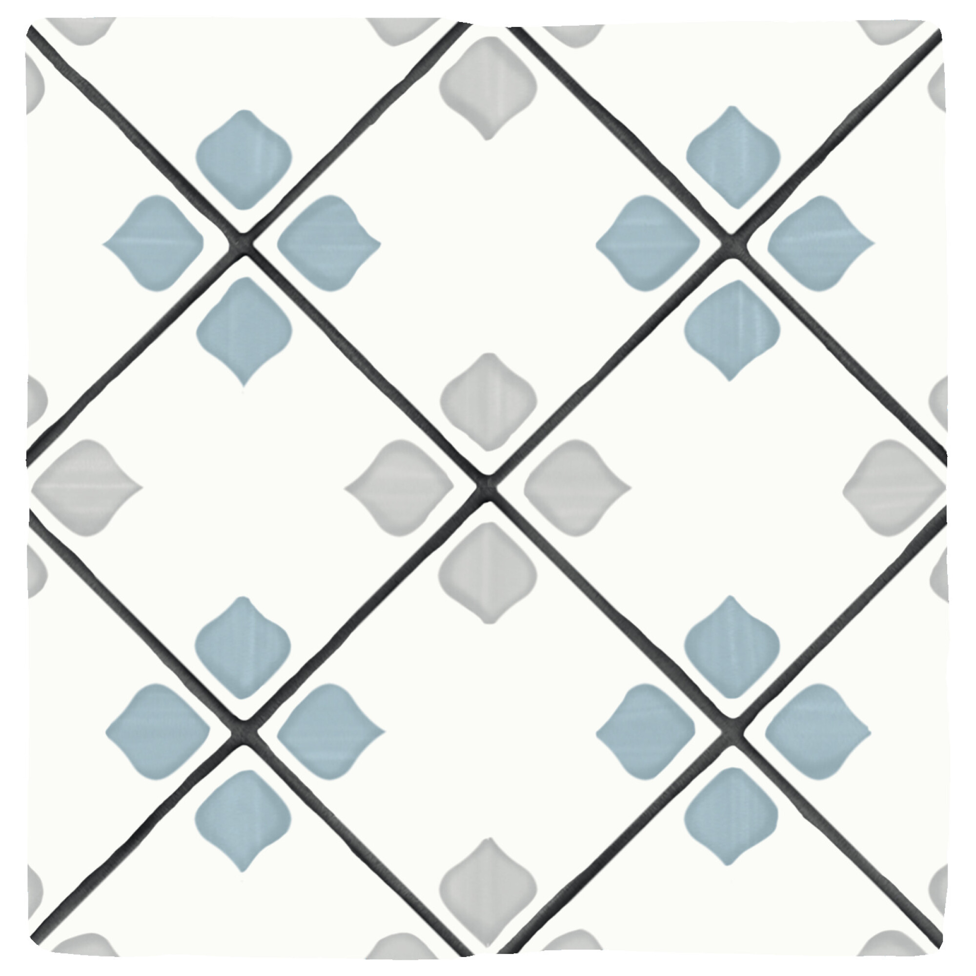 3356231083 На пол Tanger Silver Rhomb 12.3x12.3