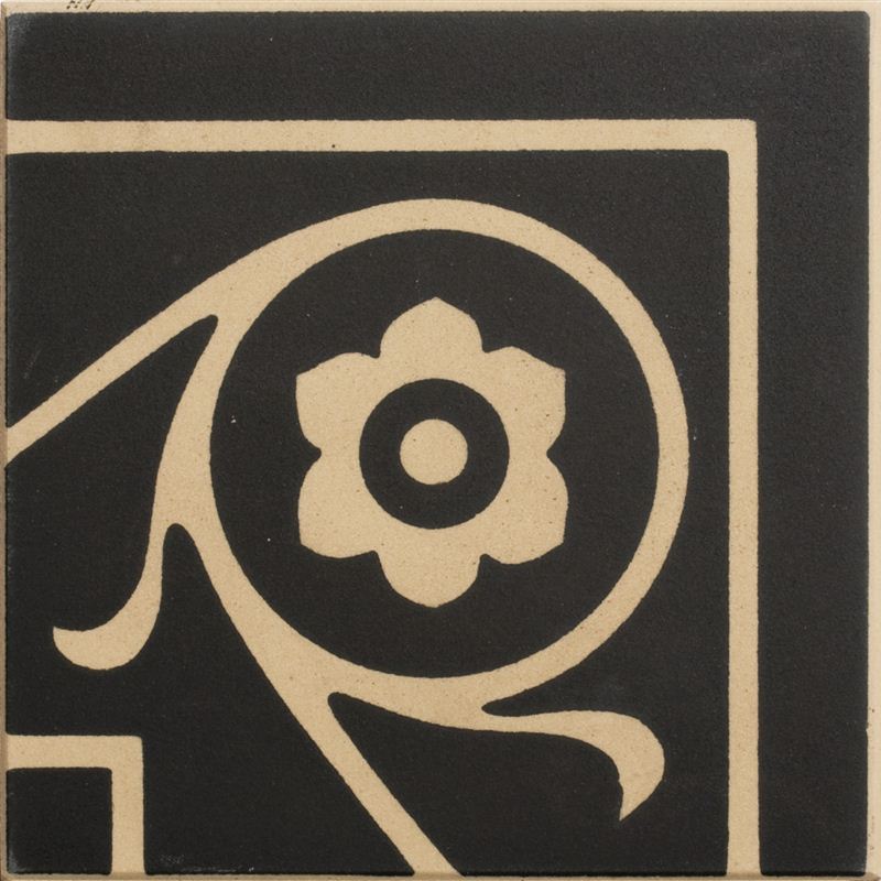 Декор Метлахская плитка 100E018A301 ENC 18A Cognac (Black) 10x10