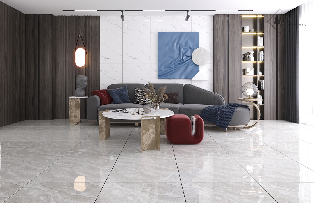NSC8045 На пол Porcelain Tile 8045 Серый матовый 80x80 - фото 24