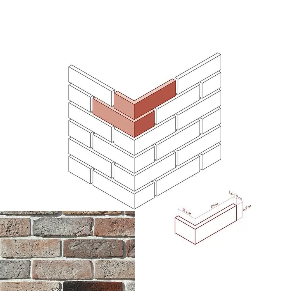 683-95 На стену Ринн Брик 683-95 Design угол