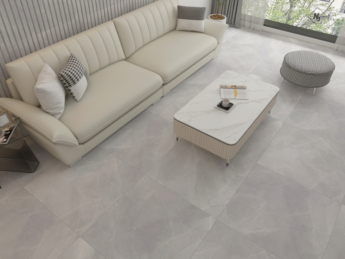 NSC8045 На пол Porcelain Tile 8045 Серый матовый 80x80 - фото 37