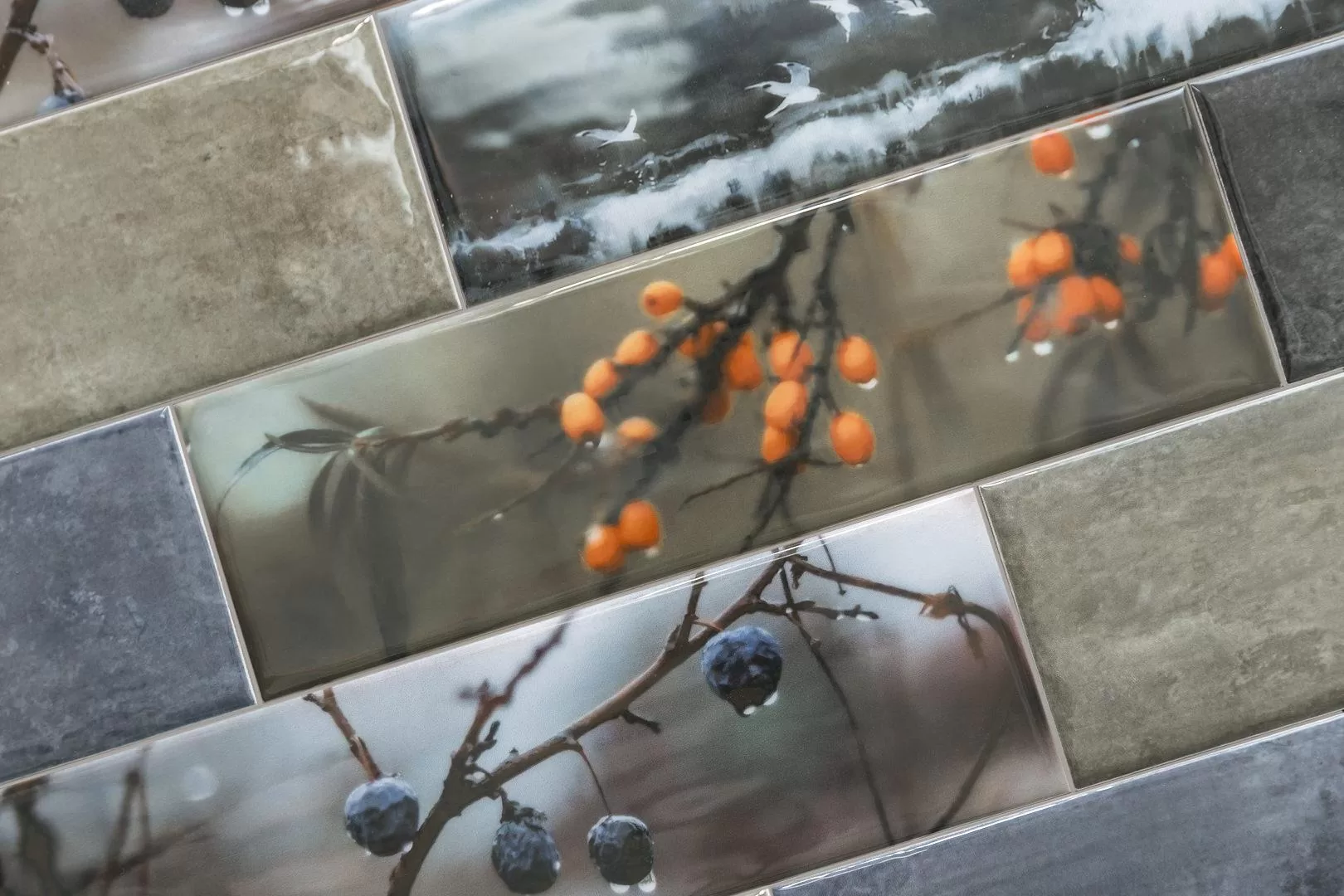 9041 На стену Тракай Зеленый темный глянцевый - фото 6