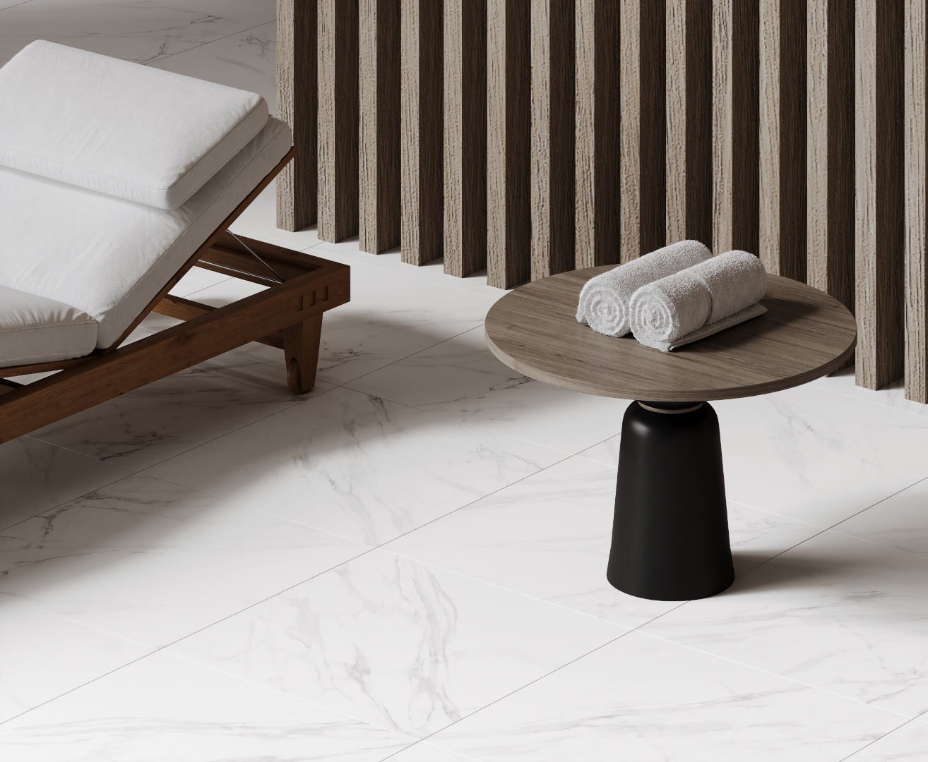 На пол Carrara Blanco PRO Белый матовый R11Soft 60х60 - фото 24