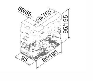 На стену Нарва 048 Угол 95-195х95х95-195х45 - фото 2