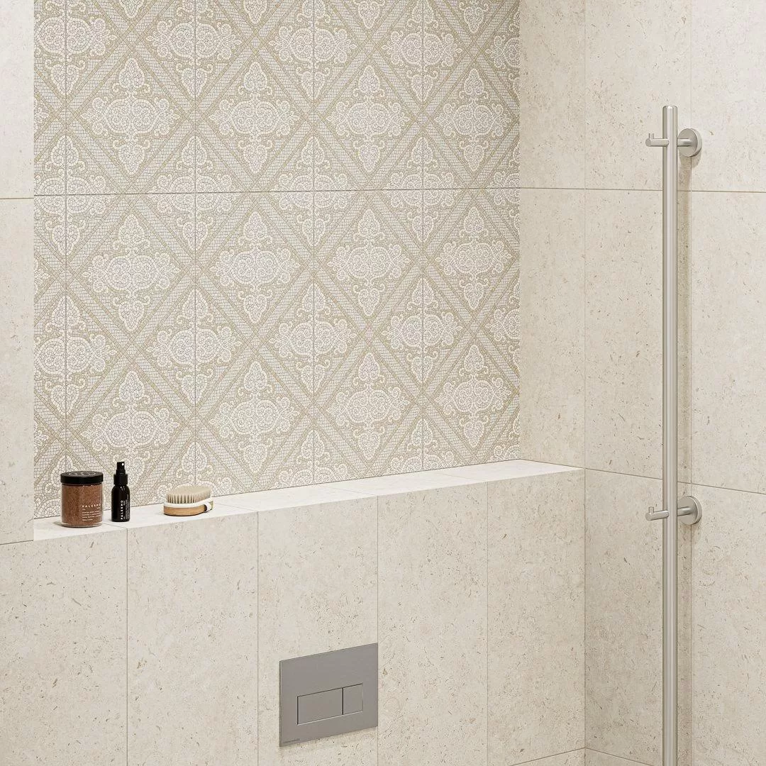 T025/11207 Декор Карму Мозаичный Бежевый Матовый 75х15 - фото 20