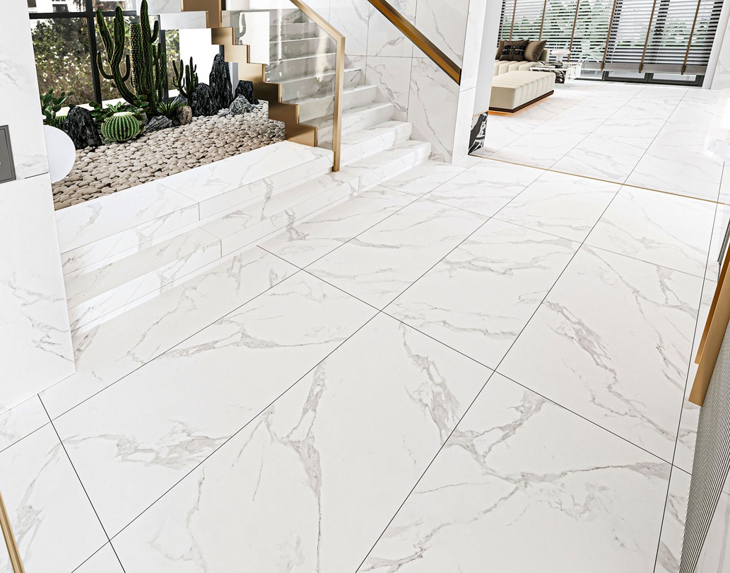 M4410P На пол Marble Crystile Bianco Glossy 60x120 - фото 12