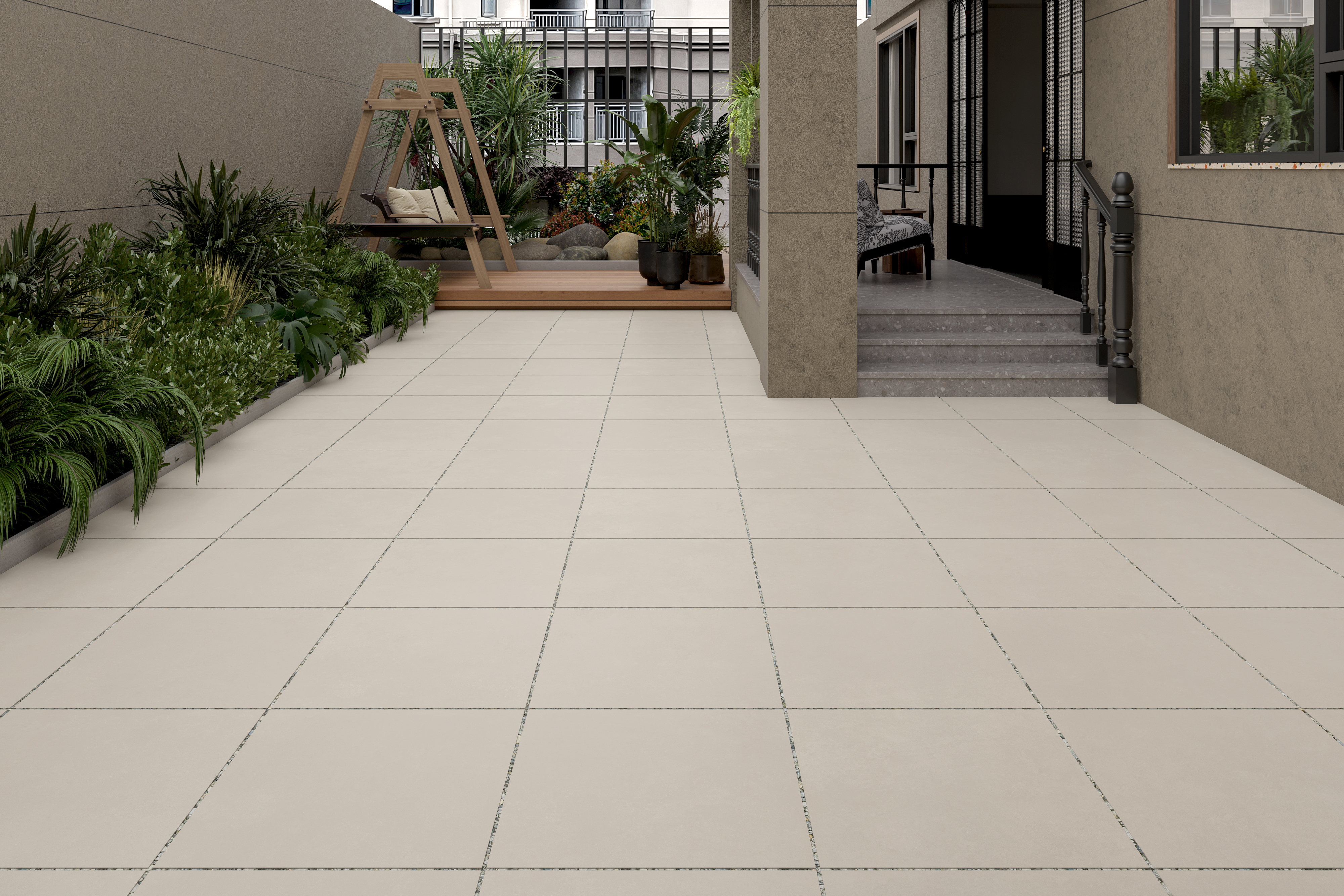 ENLFT8040SR116060 На пол Outdoor Balance Ivory Structured R11 60x60x2 - фото 46