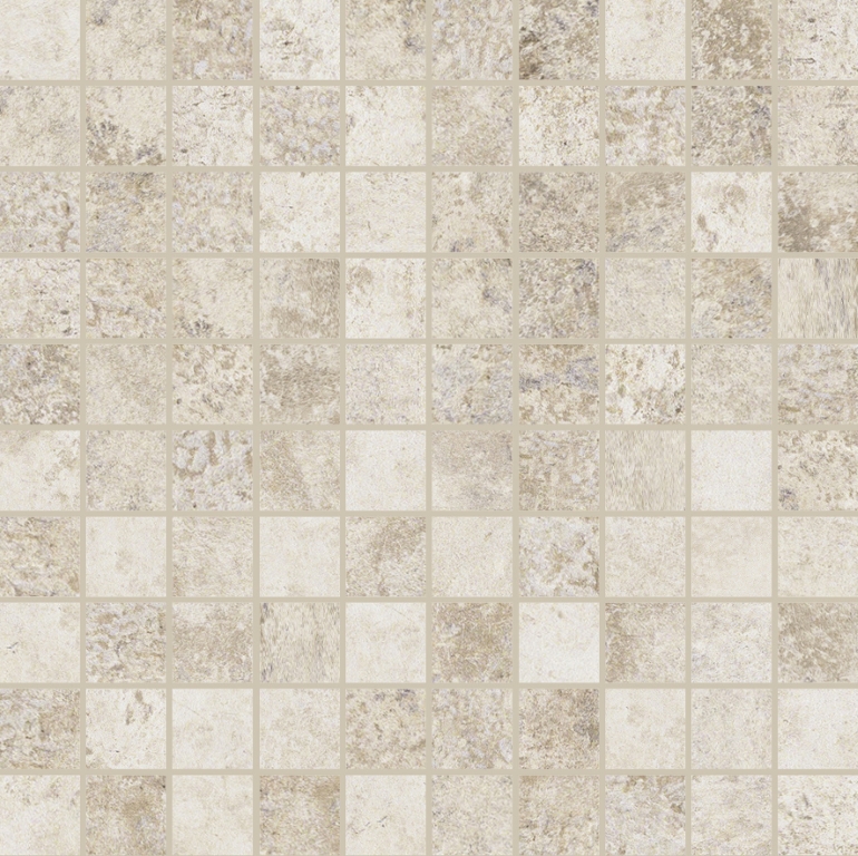 760908 Декор Artifact Aged_White Mosaico 3x3 30x30