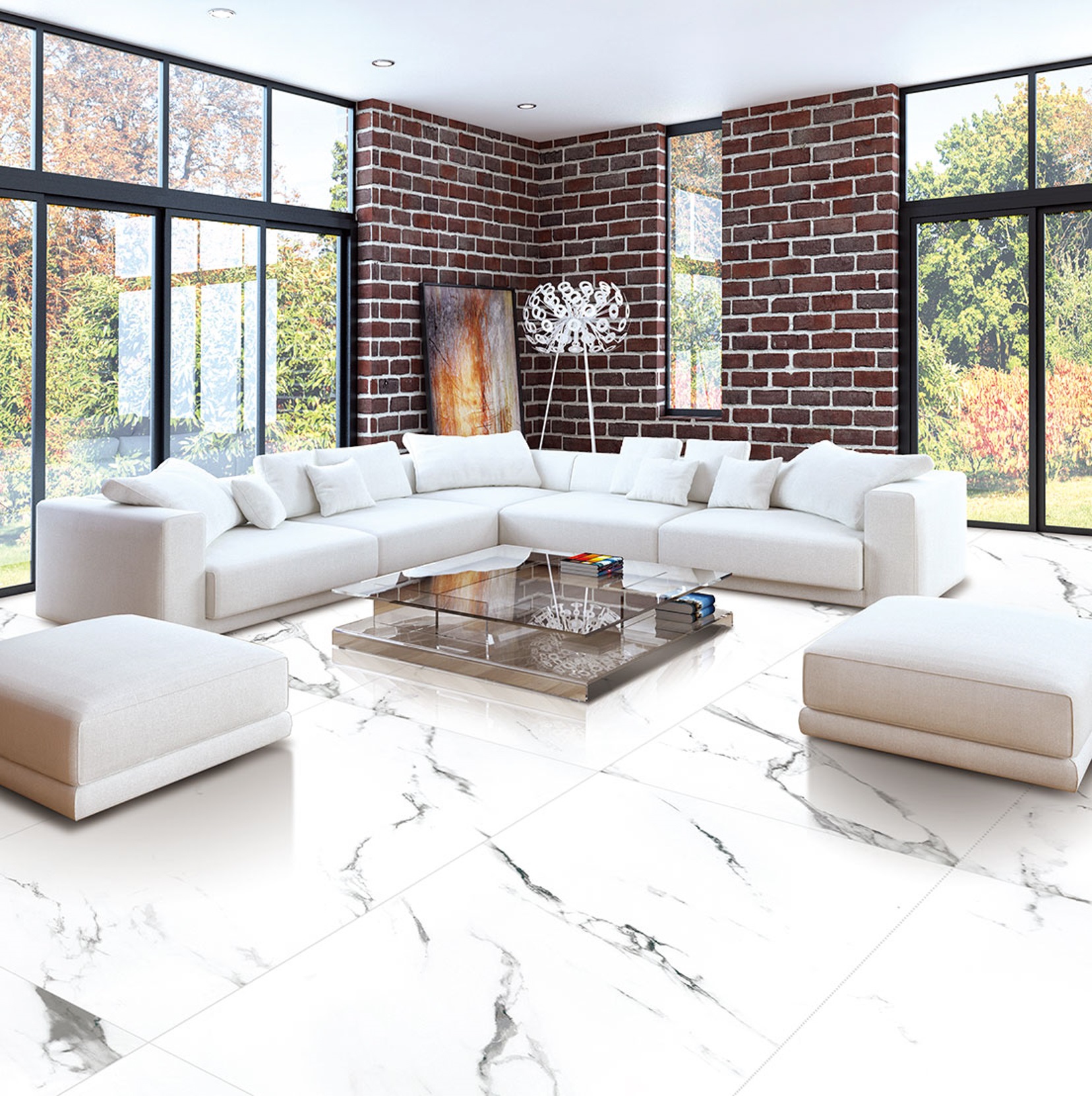 NTT9121P  На пол Bright And Shiny Calacatta Light Grey 60x120 - фото 12