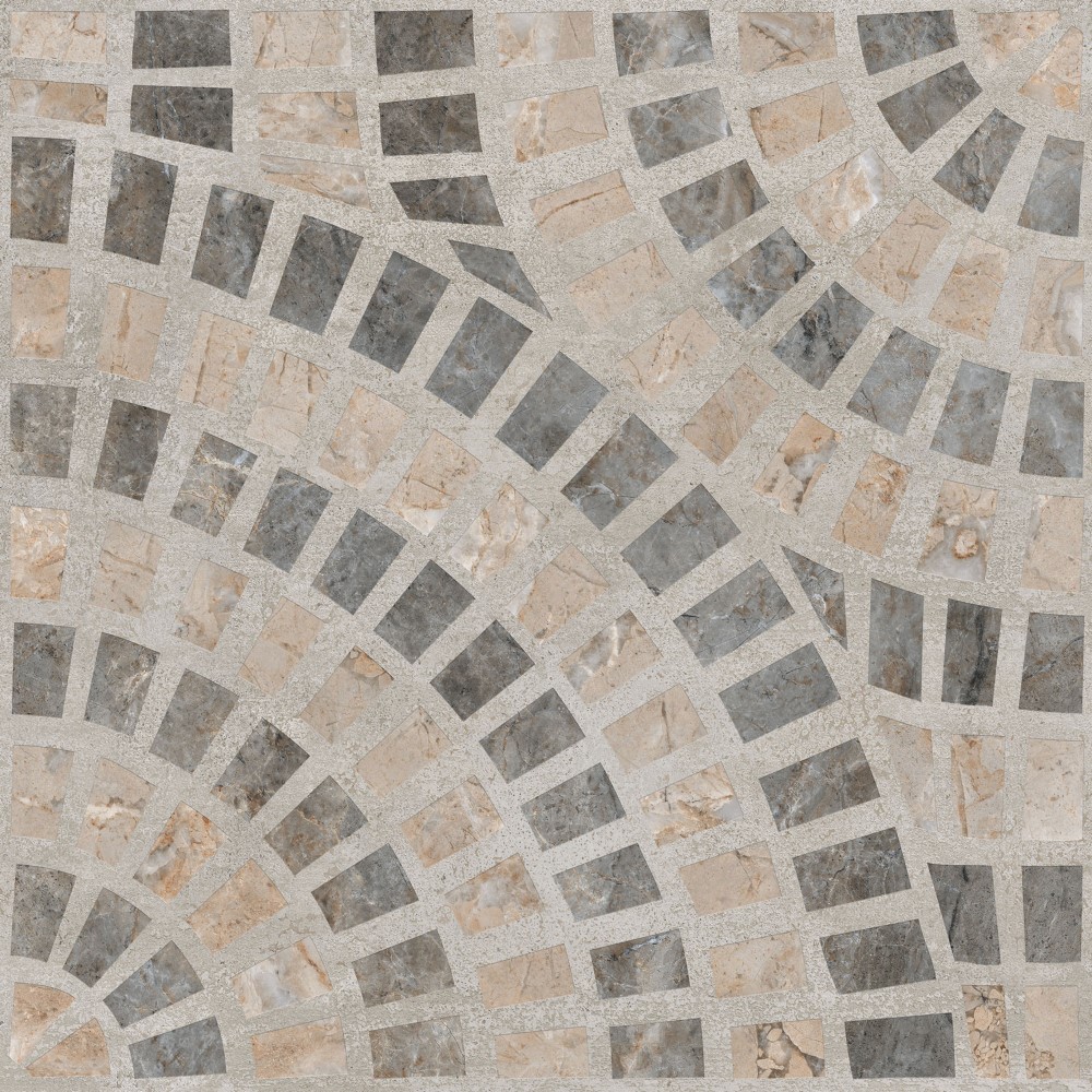 K949793LPR01VTE0 Декор Beton-X Marble-Beton Круговой Темный Лаппато R9 Ректификат 60х60