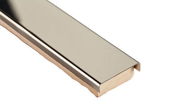 БМ 163 Бордюр Керамические бордюры Металлический платина глянцевый 2.2х50 - фото 2