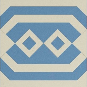 Декоративная вставка Метлахская плитка 100N021F002 ENC 21F 02 (BAU. BEU) 10x10