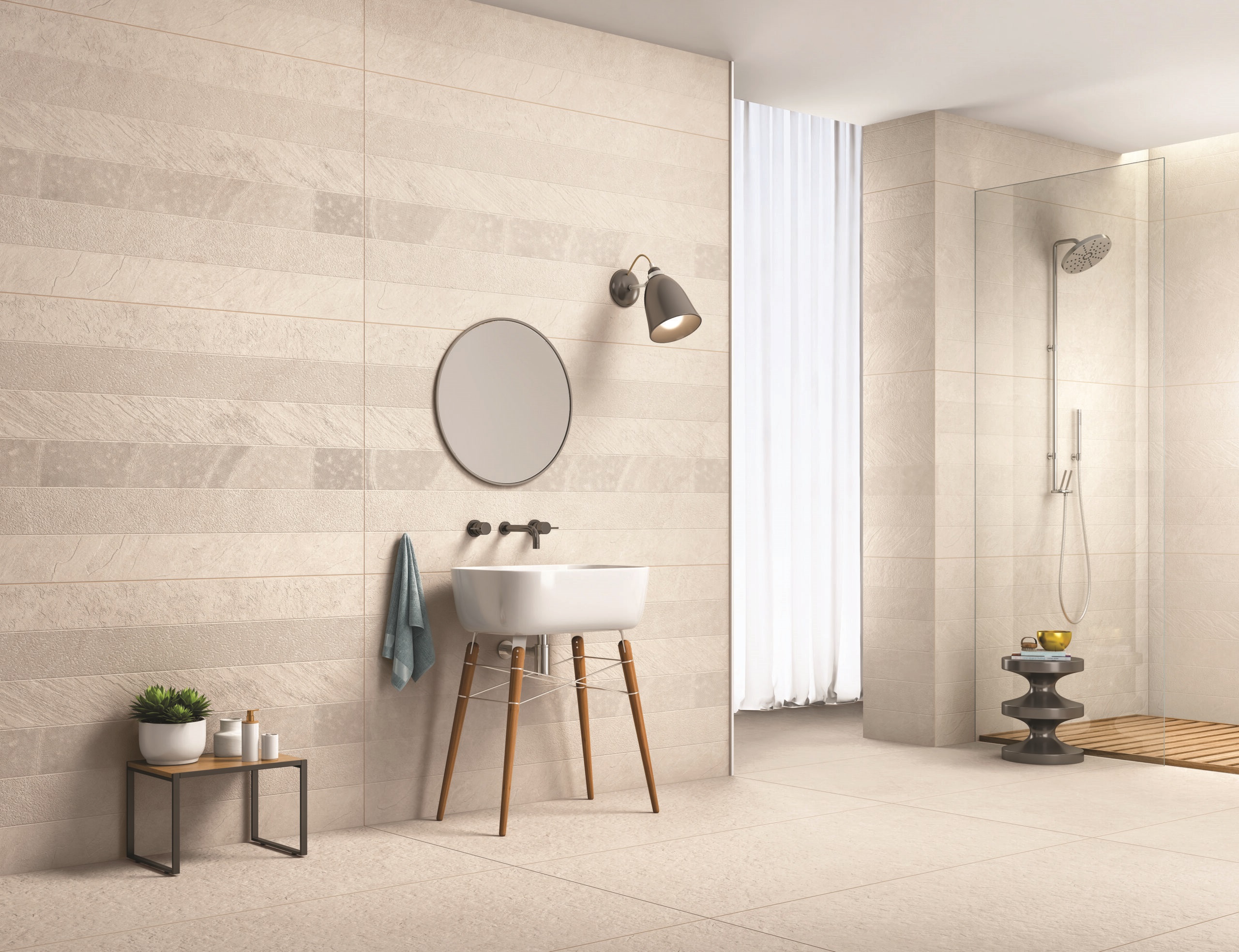 На пол Lapato / Granolith Bonita Stone Beige Grey 60x120 - фото 3