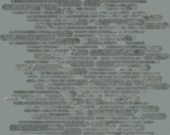 748411 Декор Pietre/3 Limestone Coal Mosaico Ellittico 30x30