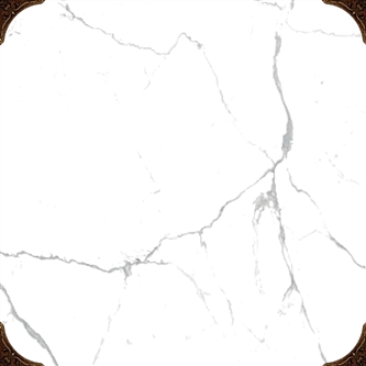 3 SR 0005 Напольная Statuario White Белый орнамент 40x40