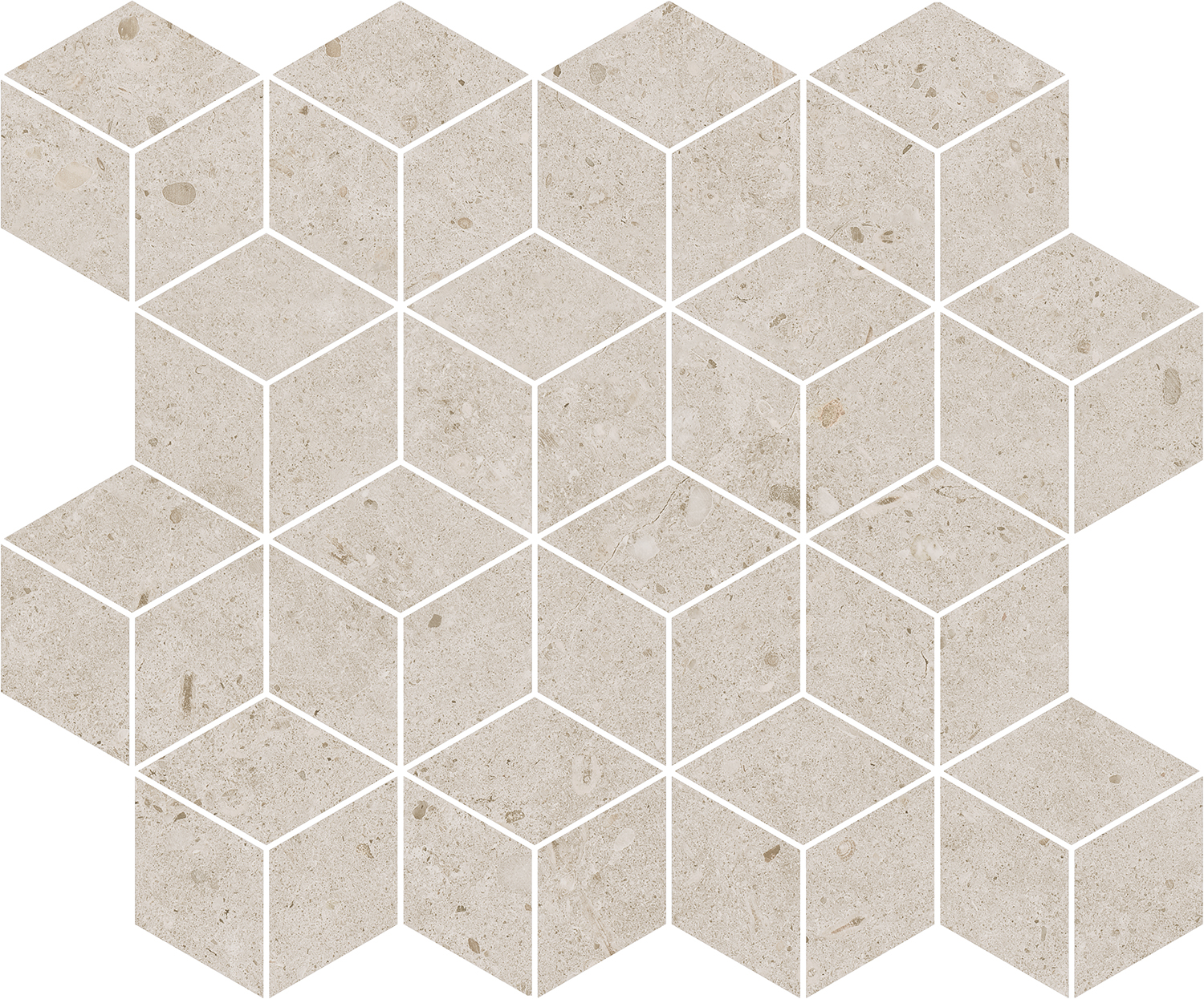 T017/14054 Декор Риккарди Мозаичный Бежевый Матовый 45x37.5 - фото 4