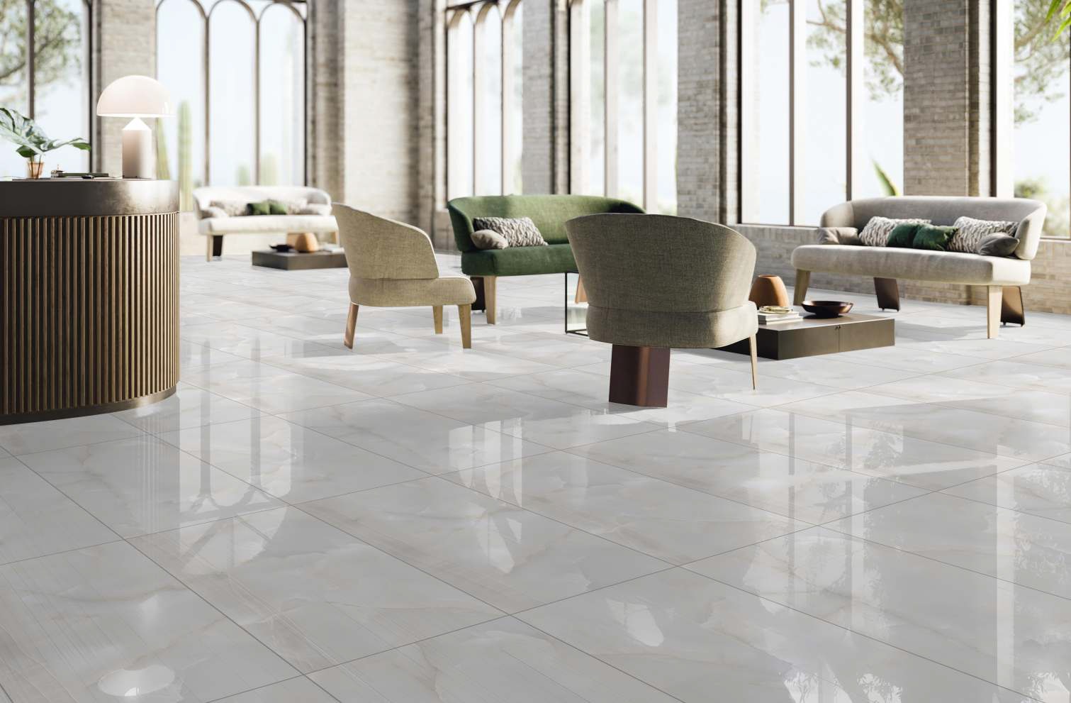 На пол Polished Matrix Ivory 60x120 - фото 12