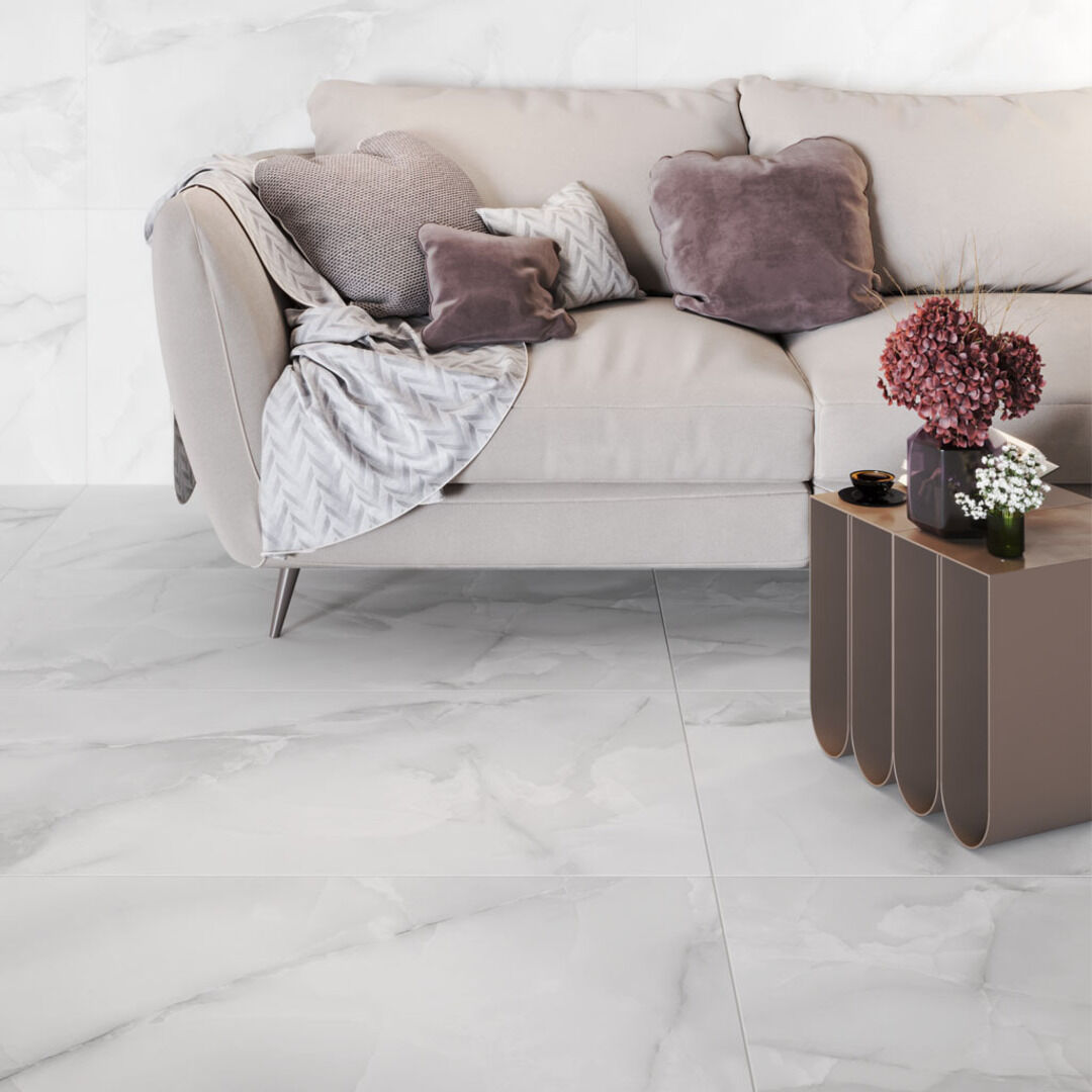 На пол Mercato Onyx Crema Glossy 120x60 - фото 9