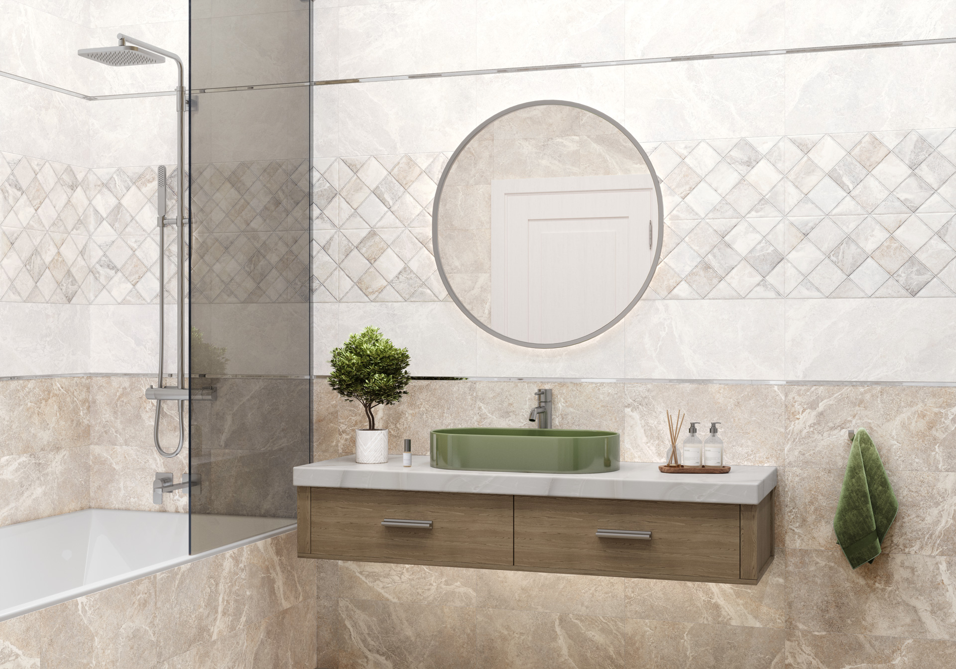 TWU2550PRS17 На стену Persey 17 рельефная 249x500x8 - фото 13