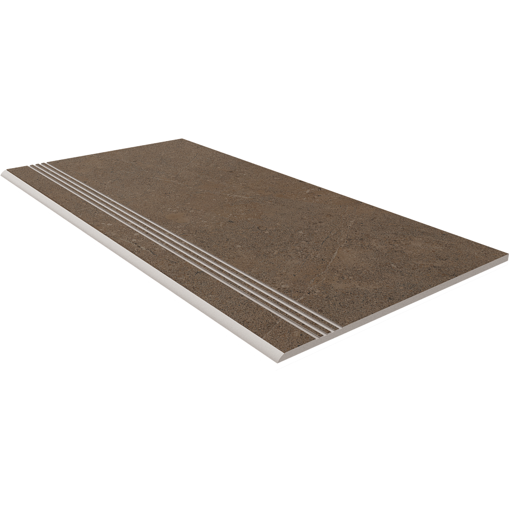 Ступень Gobi GO03 Brown Grey неполированный с насечками 30x60