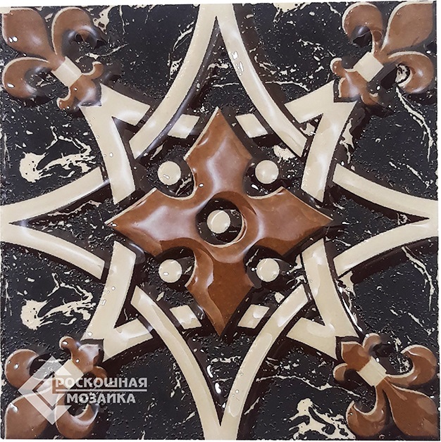 ВК 19 Декоративная вставка Керамические вставки Астра 6х6