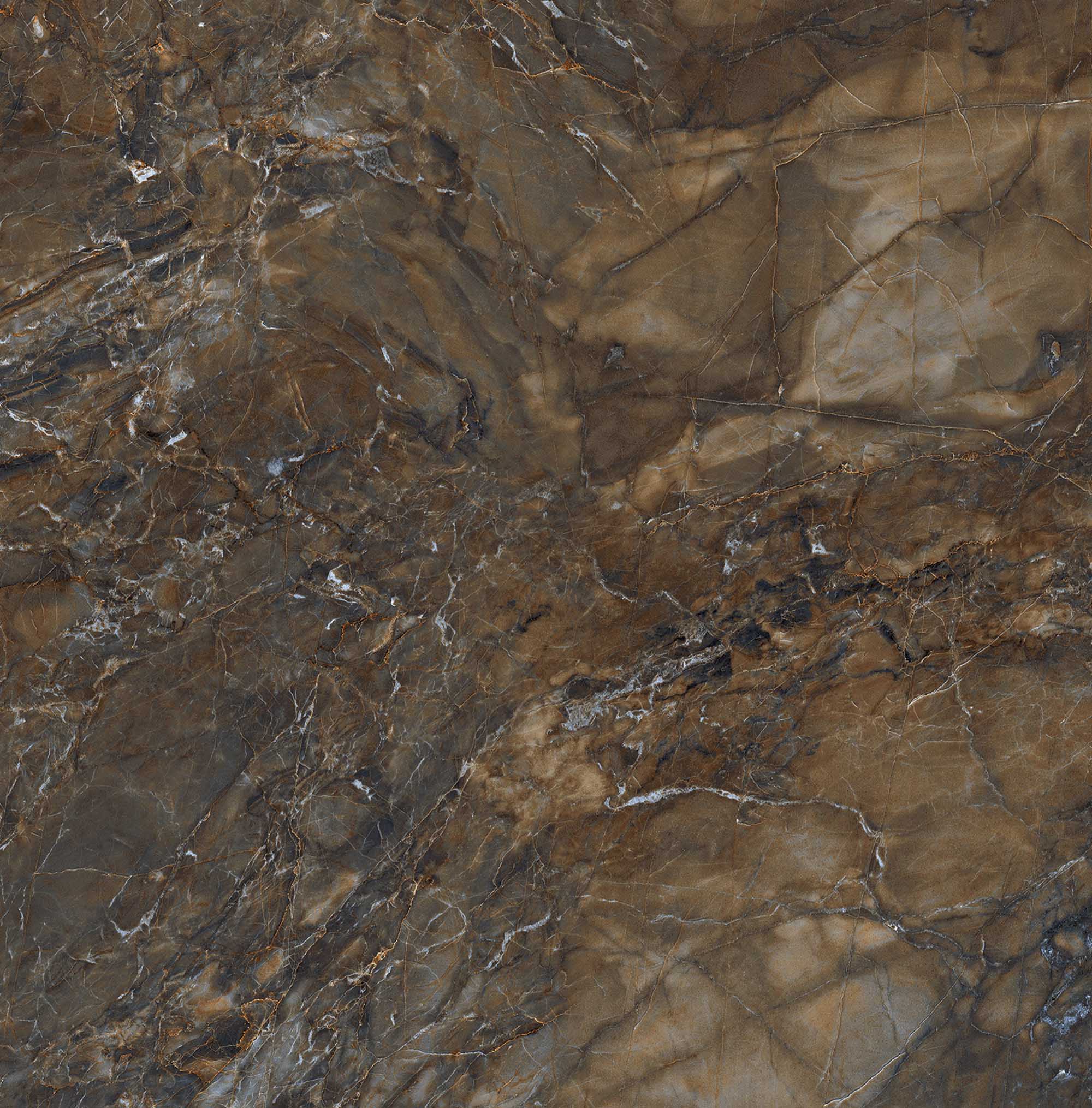 На пол Bernini BR04 Dark Brown Неполированный Рект. 80х80х10 - фото 3