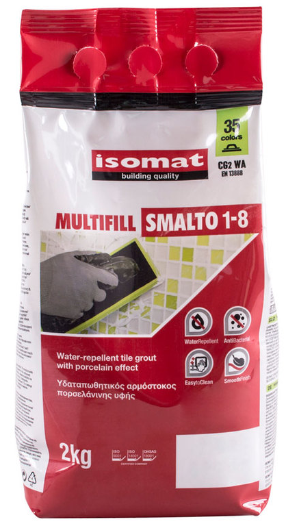  Multifill Smalto 1-8 Затирка (10) темно-серый 2кг - фото 2