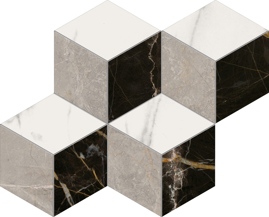 A2MR Декор Elements Lux Mosaico Rombi Lappato 30.5x35.2