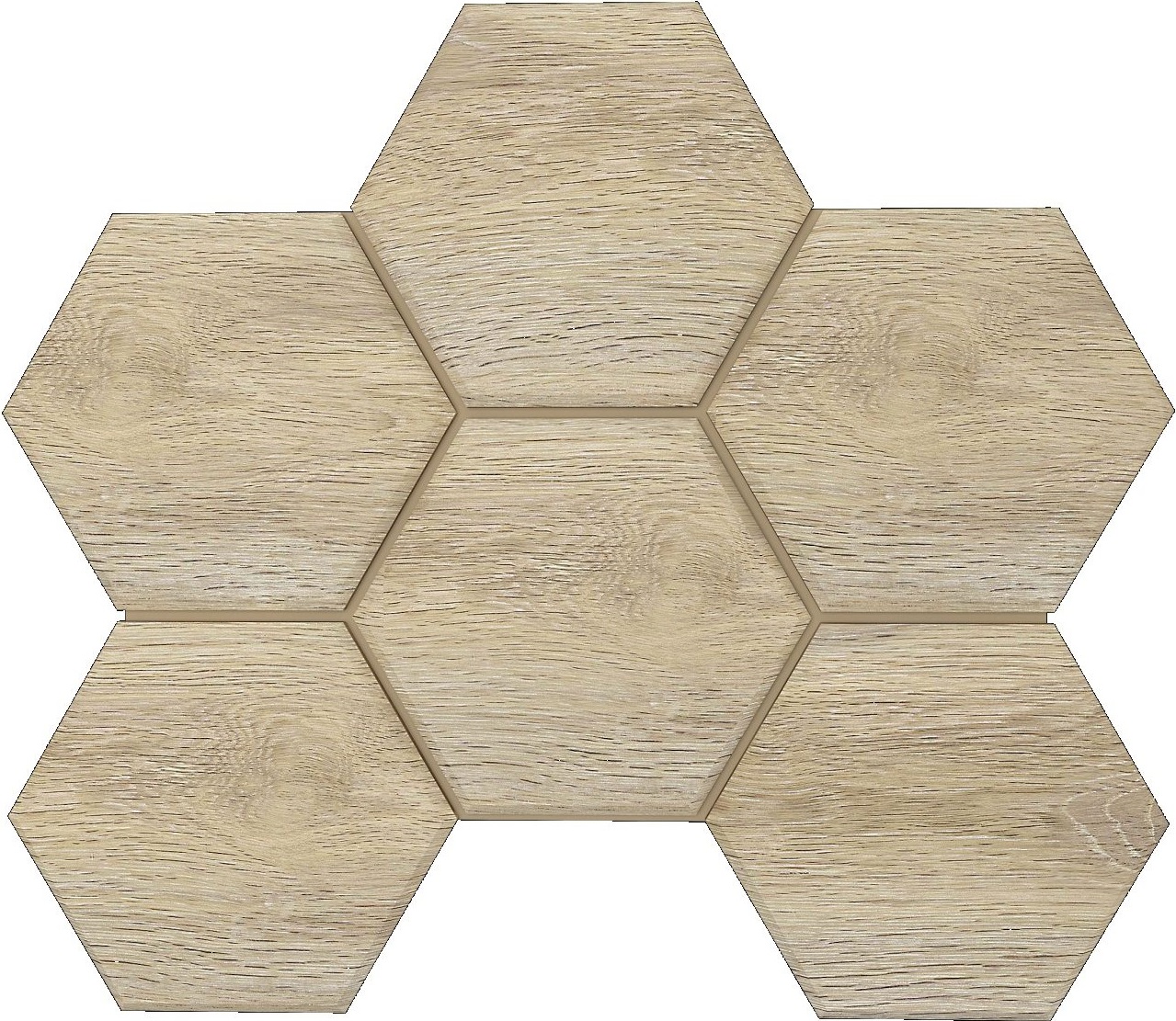 Mosaic/SI01_NS/25x28,5x10/Hexagon Декор Selection SI01 Oak Hexagon 25x28.5 Неполированная